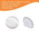 thumbnail image 5 of Uxcell 50 piezas de botones de satén 0.5" Botones redondos cubiertos de satén suave con vástago para vestido de novia, blanco, 5 of 7