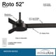 thumbnail image 4 of Ventilador de techo MINKA-AIRE F524-CL de 132 cm, control de pared, color carbón, 4 of 8