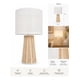 thumbnail image 2 of Lampara De Velador Lampara De Mesa Base Bambu Beige, 2 of 4