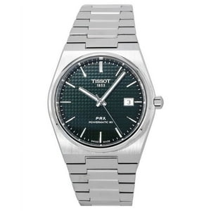 Reloj Tissot T-Classic Prx Powermatic 80 Stainless Steel Green Dial Automatic T137.407.11.091.00 100M Men'S Watch