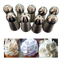 Genérico - Set 9 Boquillas Rusas Esfera Boquillas Pastelera Rusa Esfera