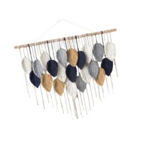 Bothyi - Gran Macrame De La Pared Colgante Colgante De Borla Macrame Para La Sala De Estar Del Dormitorio De La Guardería 21 Hojas Estilo D