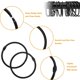thumbnail image 3 of Ganchos para cortinas de ducha LULARINE, de metal inoxidable, 24 unidades, 3 of 7