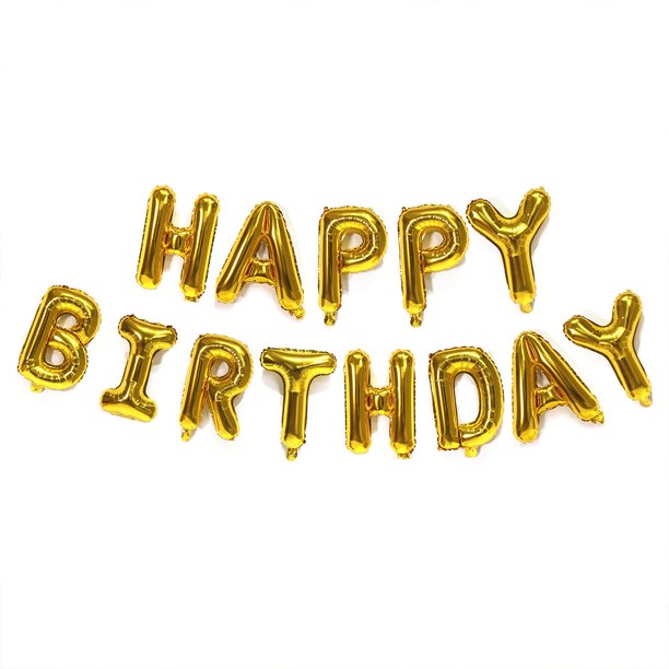 Kit de globos de aluminio 3D de 16 pulgadas para decoración de fiestas de cumpleaños.