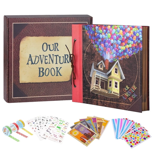 Álbum de fotos AMAOGE 30 cm – Scrapbook con relieve y tema de globo