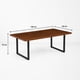 thumbnail image 4 of Mesa de Comedor Estilo Industrial 160x90 - Madera Oscura Walnut, 4 of 7