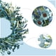 thumbnail image 4 of Corona de primavera Bibelot azul de 56 cm con hojas verdes y flores blancas, 4 of 7