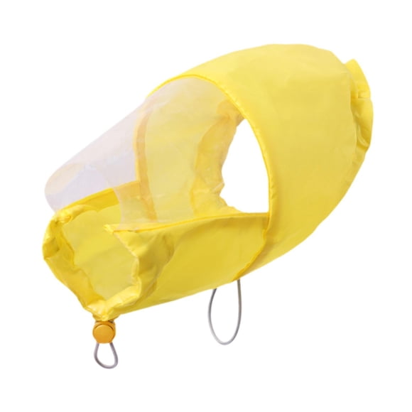 Gorro de ducha para perros con protección para los oídos, impermeable, portátil y cómodo gorro de baño para mascotas para bañarse y caminar al aire li S