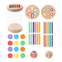 Magideal - Juguetes De Aprendizaje Para Clasificar Formas Y Colores, Regalo De Cumpleaños, Juego De Combinación Sensorial De Madera Para Niños En Edad Preescolar