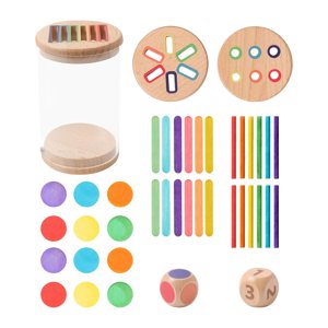 Magideal - Juguetes De Aprendizaje Para Clasificar Formas Y Colores, Regalo De Cumpleaños, Juego De Combinación Sensorial De Madera Para Niños En Edad Preescolar
