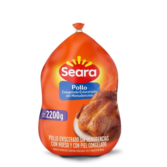 Pollo Entero Sin Menudencias Congelado, 2 kg