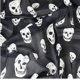thumbnail image 3 of Suave bufanda de seda de gasa con estampado de calavera, chal ligero de verano para playa, bufandas de moda, hijab para mujeres (negro), 3 of 5