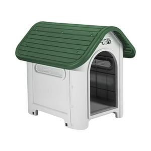 Cool Pets - Casa Para Perro Grande Techo Verde 87X72X76 Verde Tamaño Único