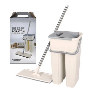 Genérico - Mopa Trapeador Plana Con Balde Escurridor