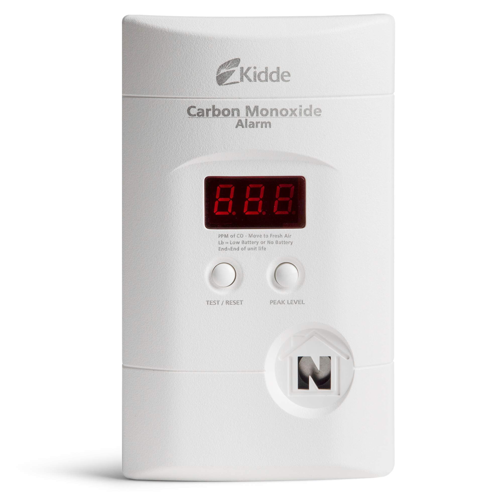 Detector De Monóxido De Carbono Kidde, Enchufe De Pared Con Batería