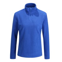 Andesland - Polera Ii Capa Micropolar Liso Medio Cierre Mujer