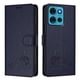 thumbnail image 1 of Funda tipo cartera FOXDOCK para Motorola MOTO G75 con soporte, ranuras, RFID, diseño de gato, 1 of 5