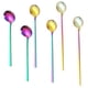 thumbnail image 1 of Cuchara para té helado de mango largo, cucharas para mezclar cócteles, cucharas de café de acero inoxidable, juego de 6, 1 of 5