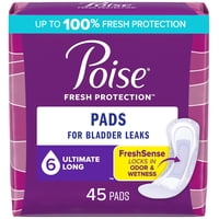 Almohadillas Para Incontinencia Poise 6 Drop Ultimate Absorbency, 45 Unidades