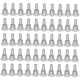 thumbnail image 5 of 50 Uds. Tapones Traseros De Pendientes De Silicona Tapas Suaves Pendientes Transparentes, 5 of 5
