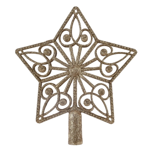 Estrella navideña dorada