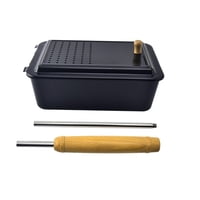 Magideal - Campfire Palomitas De Maíz, Sartén Para Palomitas De Maíz, Olla Con Mango Largo, Antiadherente, Portátil, Para Hacer Palomitas De Maíz, Herramienta De