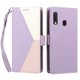 thumbnail image 3 of Cartera para Samsung Galaxy A20e en PU Tricolor, Funda con Solapa, Morado, 3 of 6
