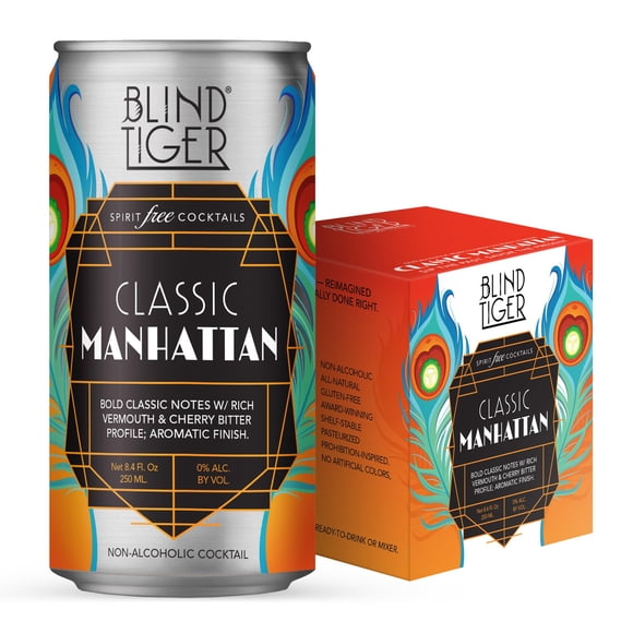 Cócteles Blind Tiger Manhattan Sin Alcohol 8 Unidades De 250 Ml