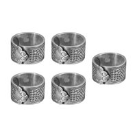 Bothyi - Dedal De Costura De Metal De 5 Piezas, Resistente Para Costura, Bordado A Mano