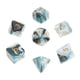 thumbnail image 1 of Juegos De Mesa De Dados Poliédricos Juegos Familiares De Dos Colores Para Dnd Rpg Blanco Azul, 1 of 3