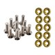 thumbnail image 2 of 20 Piezas Tornillos Modificados Para Coche Junta De Acero Inoxidable Tornillos De Ajuste De Aluminio Tornillos Dorados, 2 of 5