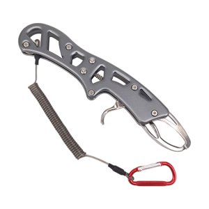 Magideal - Pinza De Pinza Herramienta Con Agarre De Cuerda Alicates Ligeros Equipo De Material Acero Inoxidable , Gris