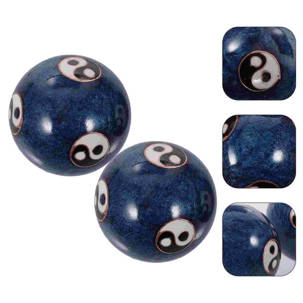 Chinese Health Stress Enamel Tai Relieve Meditation Ball Baoding Ball Exercise Massage Ball Stress Relieve Hand Exercise Ball