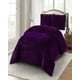 thumbnail image 3 of Cobertores Con Chiporro De Peludos Plaza Y Media 180x200cm Morado, 3 of 3