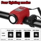 thumbnail image 2 of LESOVI LE-01 bocina para bicicleta con luz 110 dB, 5 modos, resistente al agua, 2 of 6