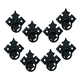 thumbnail image 1 of "Tirador Mueble Estrella Belug Herrajeria Artesanal 8-und Negro ", 1 of 4