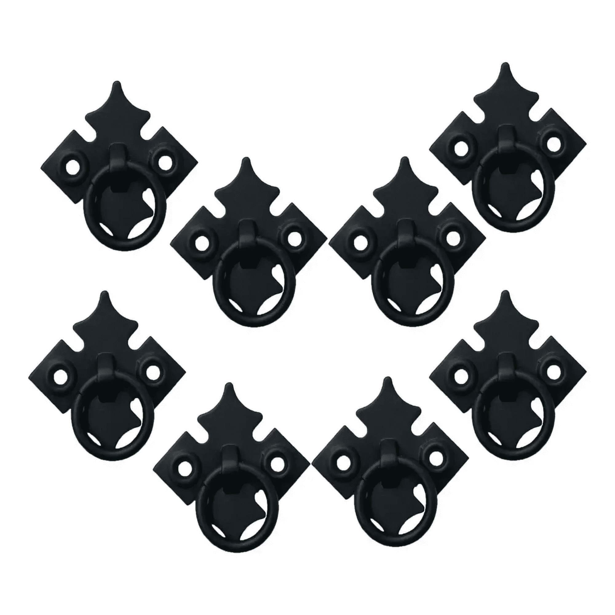 tirador Mueble Estrella Belug Herrajeria Artesanal 8-und Negro