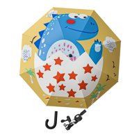 Bothyi - Paraguas Para Cochecito De Bebé Con Abrazadera Protección Solar Viaje Cochecito De Bebé Sombrilla Dinosaurio Azul