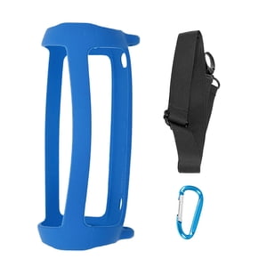 Bothyi - Funda Silicona Portátil Con Mosquetón Y Correa Para Jbl Flip 5 Azul