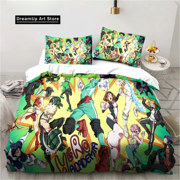 My Hero Academia Bedding Set Boys Girls Duvet Cover Pillowcase Bed Adult Bedroom