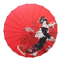 Magideal - Paraguas De Papel De Aceite De Estilo Oriental, Paraguas Nupcial De Boda, Paraguas De Tela De Seda Para Mujer Para Decoración De Jardín Kimono