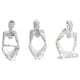 thumbnail image 3 of 3 Uds Estatuas De Pensador Abstracto Figuritas Artísticas Para Decoración Del Hogar De Mesa Blanco, 3 of 3