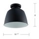 thumbnail image 5 of Lámpara Colgante SEI Furniture Averni Montaje Empotrado Negra, 5 of 6