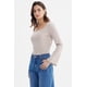 thumbnail image 2 of Polera Mujer Escote Bardot Rib Gris, 2 of 4