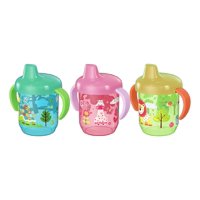 Genérico - Set 4 Vasos Silicona Antiderrame Entrenador 6M Bebes Lau