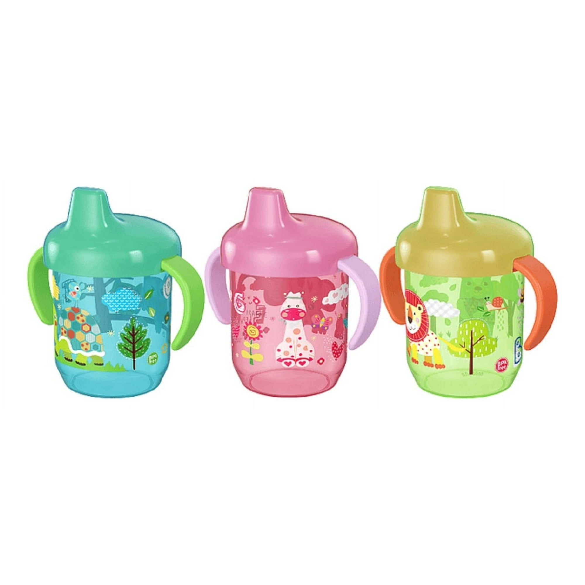 Genérico - Set 4 Vasos Silicona Antiderrame Entrenador 6m Bebes Lau