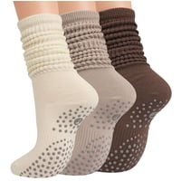 Calcetines Grip Pilates Horuru Para Mujer, Calcetines Holgados Para Yoga