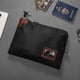 thumbnail image 3 of Bolsa de efectivo impermeable con cerradura y 2 llaves, Bolsa de documentos de lienzo, Bolsa de depósito de banco de dinero con cremallera, Bolsa de cartera de moneda de cheque de dinero de, 3 of 3