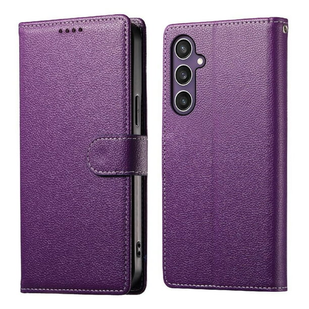 Funda para FOXDOCK Samsung Galaxy S25– Cuero Premium, 3 ranuras para tarjetas, Protección contra impactos