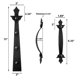 thumbnail image 2 of Juego de herrajes magnéticos negro de 6 piezas para puerta de garaje JFOGO, 2 of 7